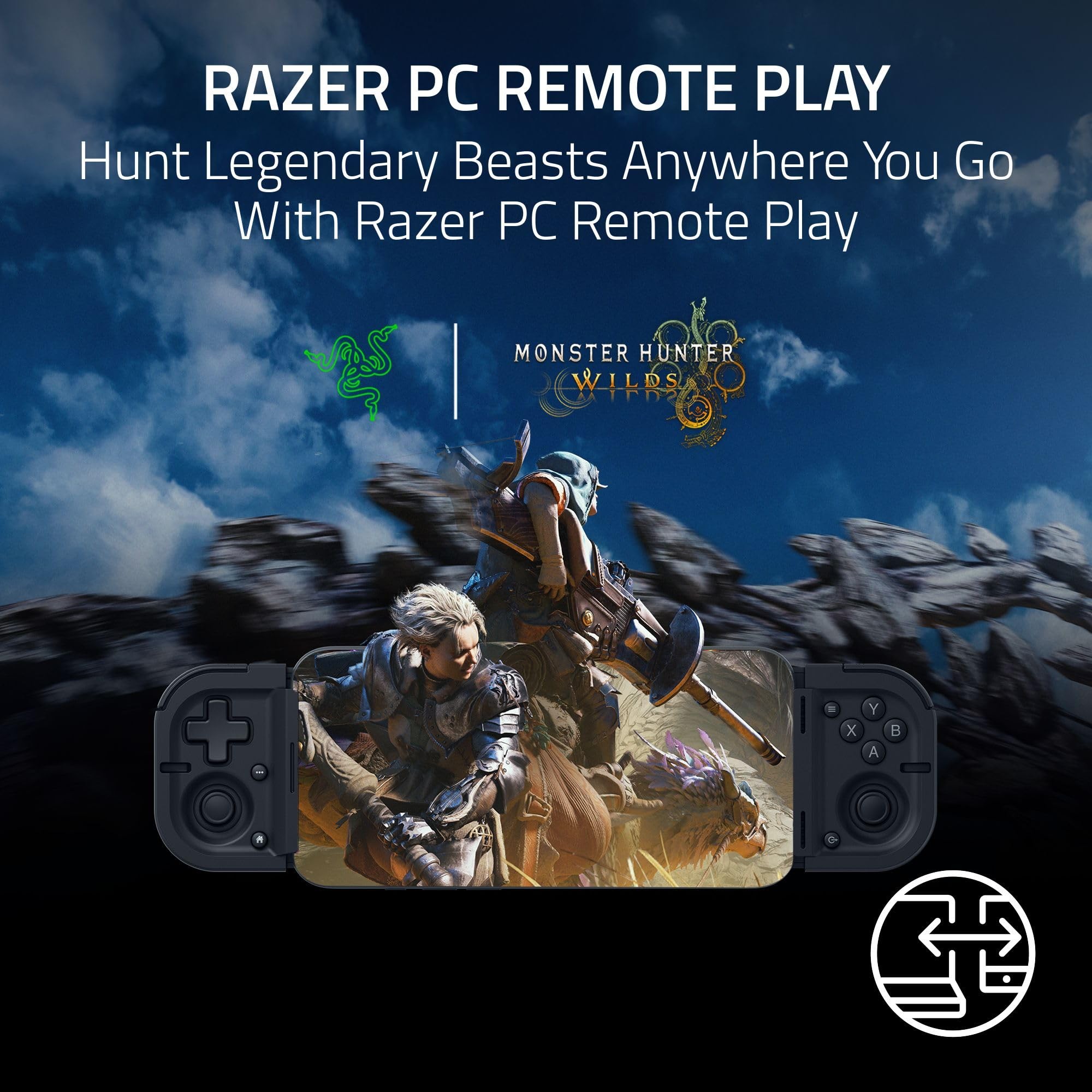 Razer Prioでスマホを使ってPCゲームをリモートプレイする画像